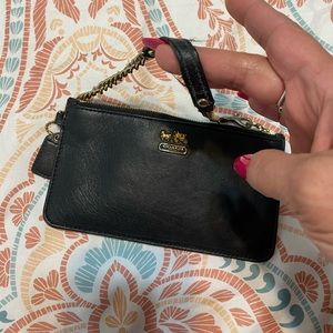 Black Coach wristlet